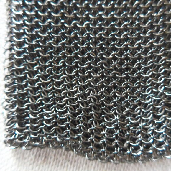 Vintage Eighties Chainmail Cuff Bracelet - Picture 6 of 7